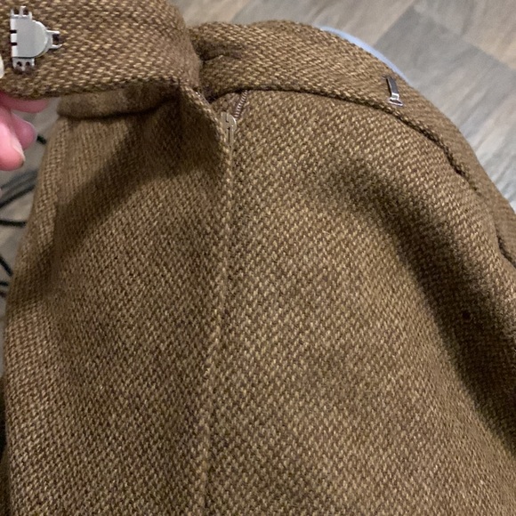 NWT 1997 Lauren Ralph Lauren 💯% lambswool lined woolmark midi skirt houndstooth - Picture 10 of 11